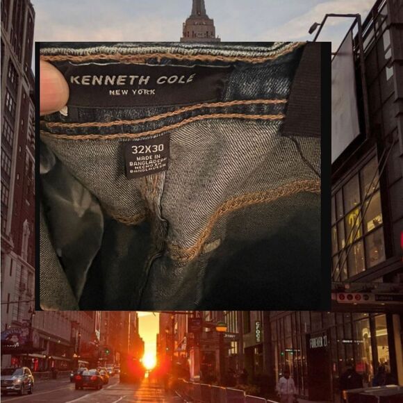 Kennth Cole New York Men’s SLIM-FIT RECYCLED STRETCH DENIM JEANS - Picture 5 of 8